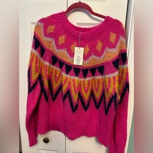 Hot pink sweater size XXL